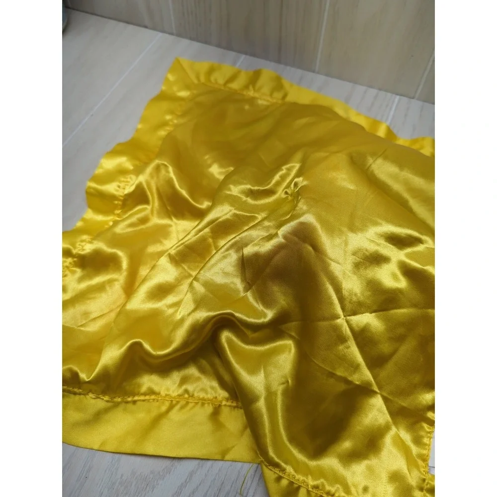 Disney Baby Pooh plush Red Yellow satin Hello There bee security Blanket lovey